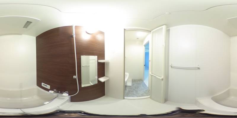 パノラマ画像バスルーム