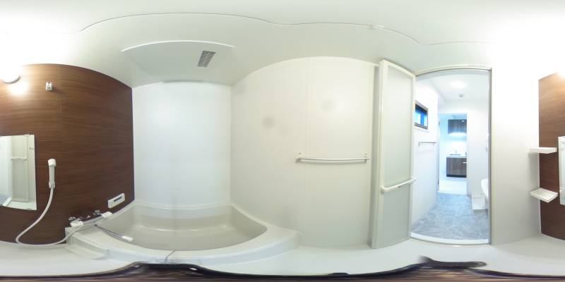 パノラマ画像バスルーム