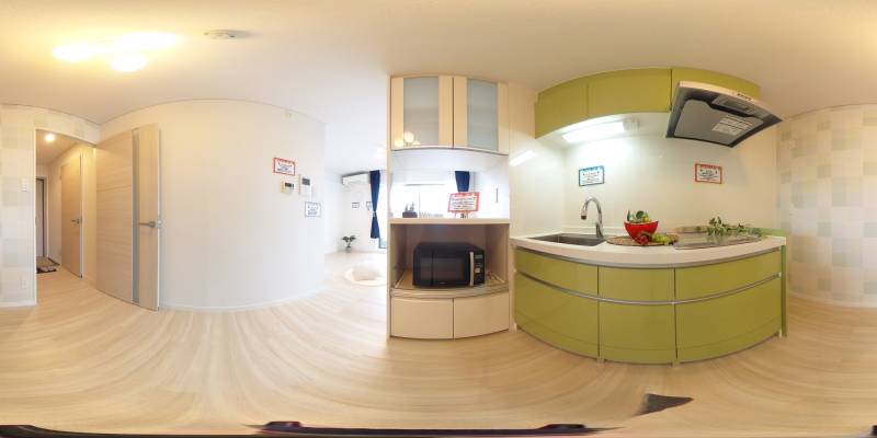 パノラマ画像キッチン