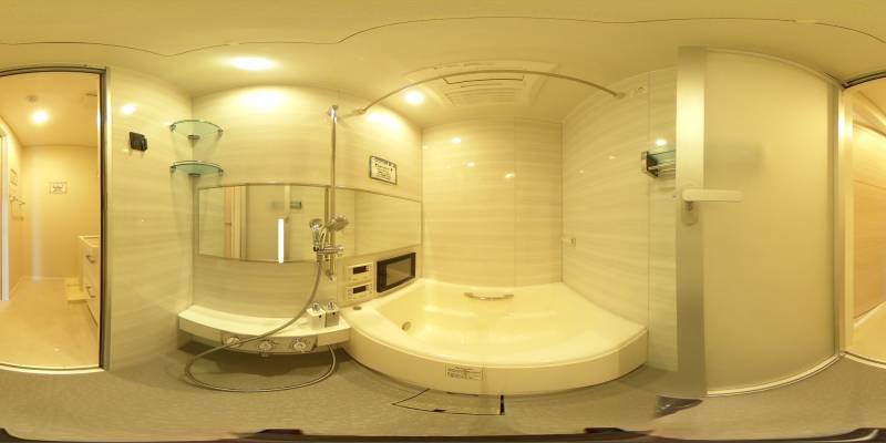 パノラマ画像バスルーム