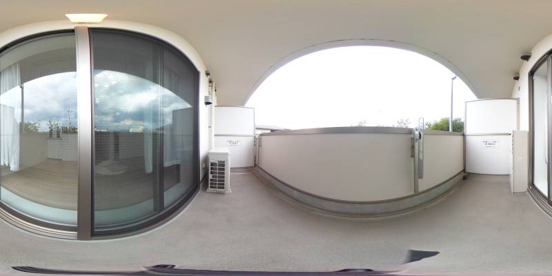 パノラマ画像バルコニー