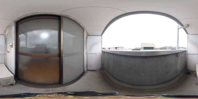 パノラマ画像バルコニー