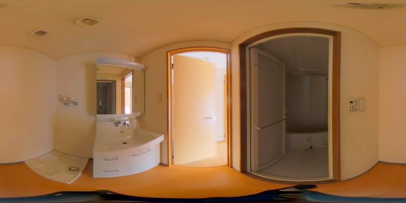 パノラマ画像洗面所