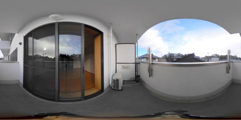 パノラマ画像バルコニー