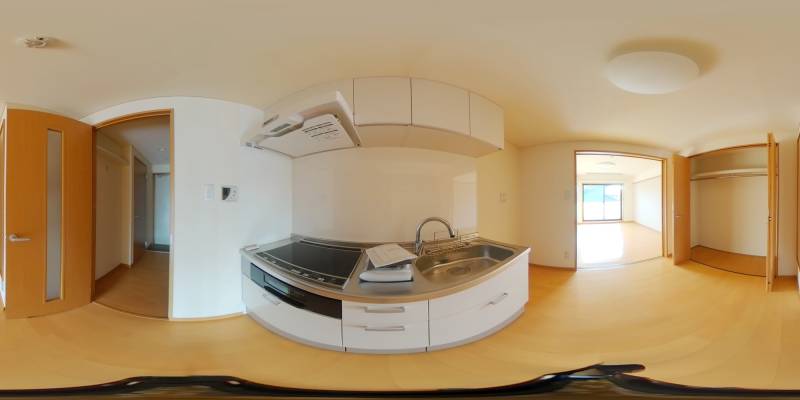 パノラマ画像キッチン