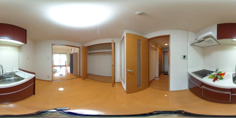 パノラマ画像キッチン