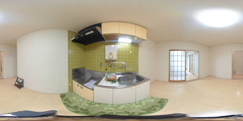 パノラマ画像キッチン