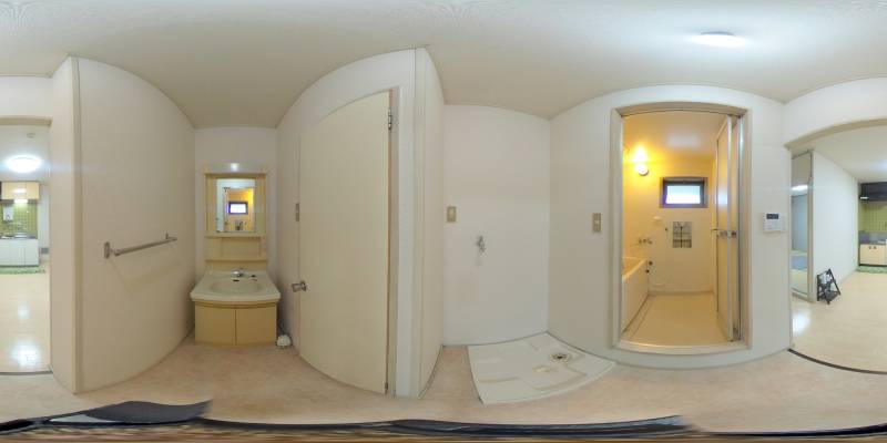 パノラマ画像洗面所