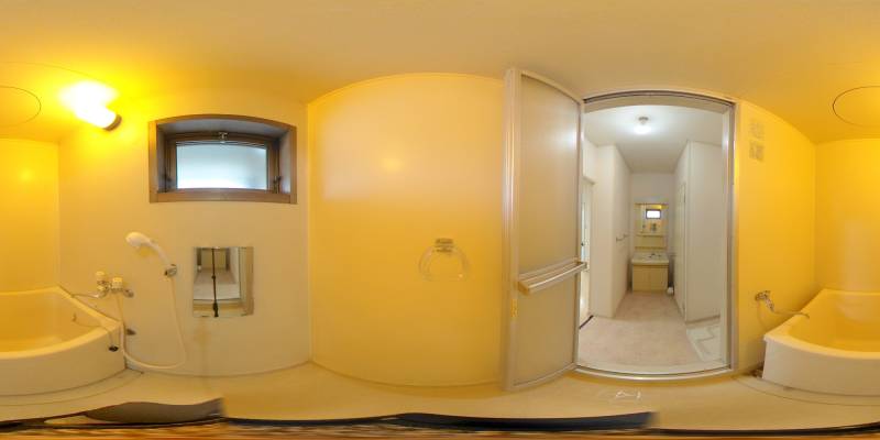 パノラマ画像バスルーム