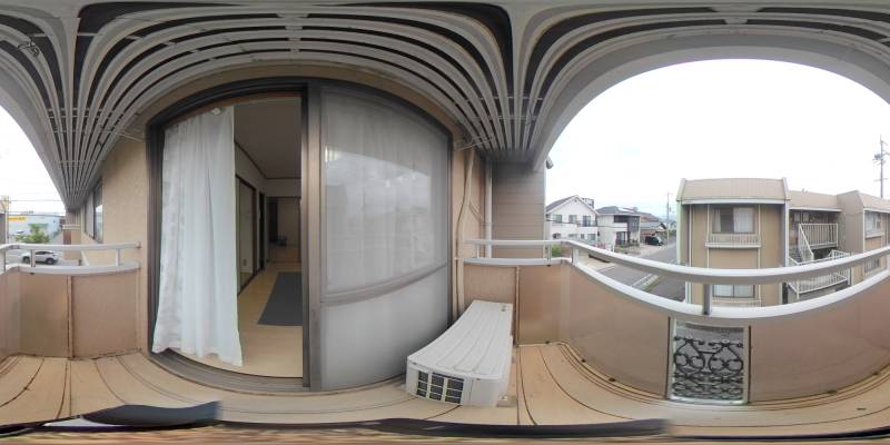 パノラマ画像バルコニー