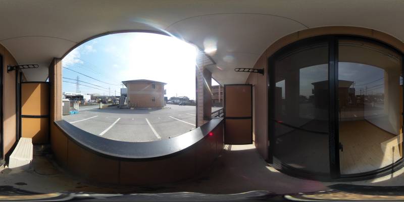 パノラマ画像バルコニー