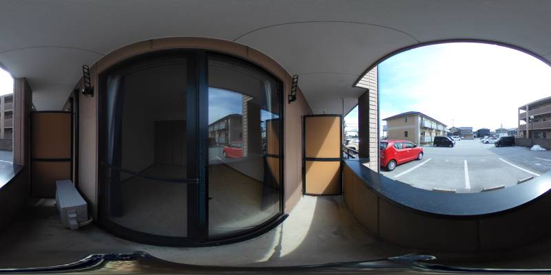 パノラマ画像バルコニー