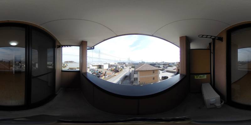 パノラマ画像バルコニー