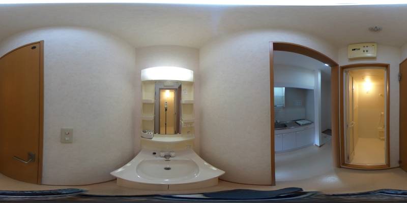 パノラマ画像洗面所