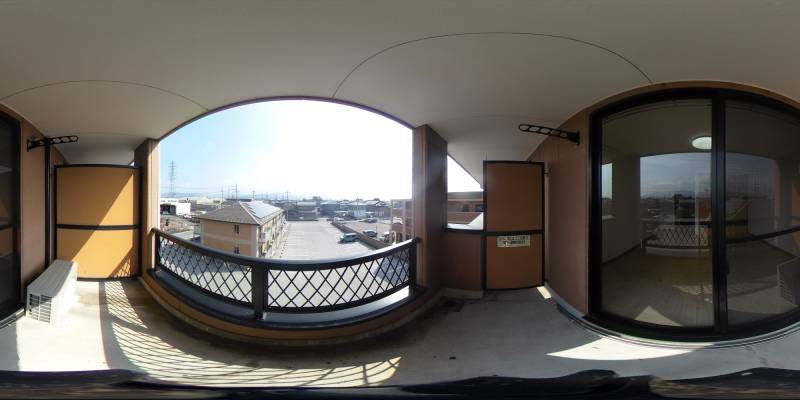 パノラマ画像バルコニー