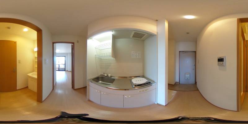 パノラマ画像キッチン