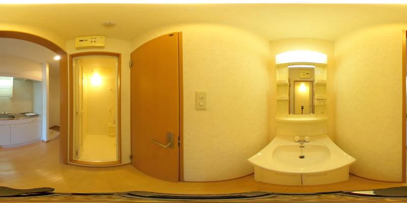 パノラマ画像洗面所