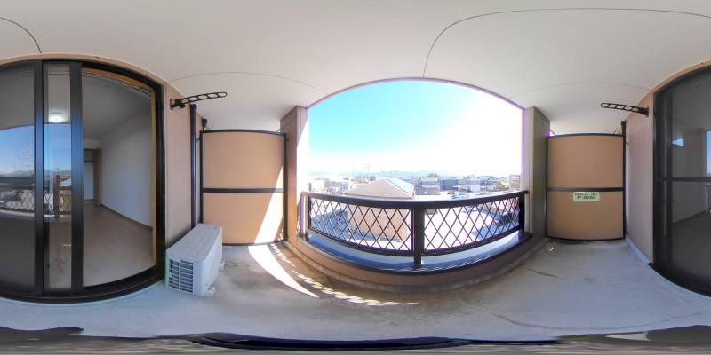 パノラマ画像バルコニー