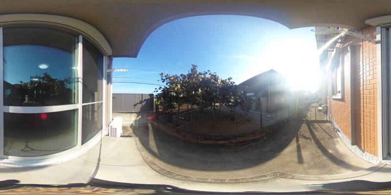 パノラマ画像バルコニー