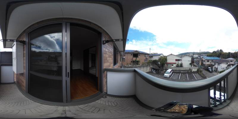 パノラマ画像バルコニー