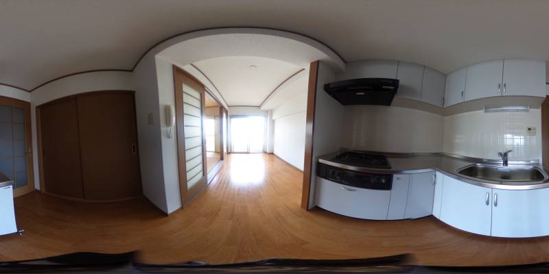 パノラマ画像キッチン