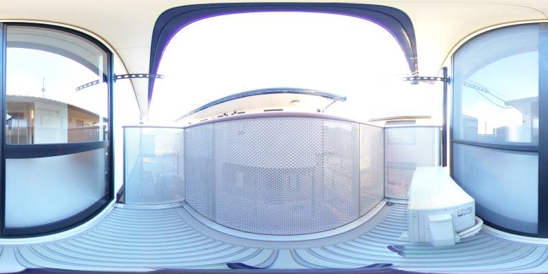 パノラマ画像バルコニー