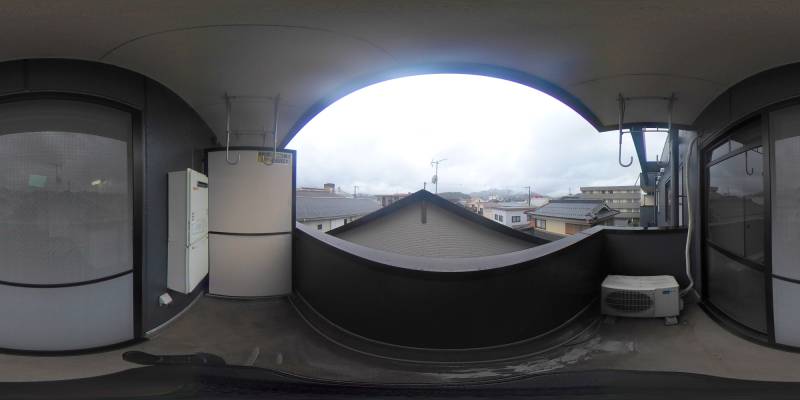 パノラマ画像バルコニー