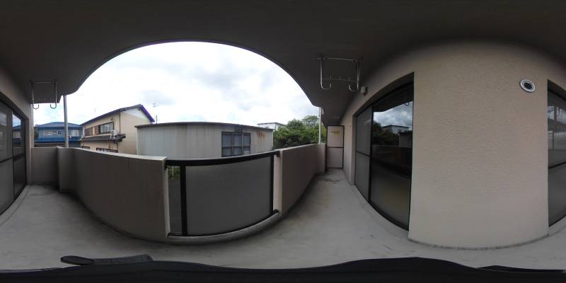 パノラマ画像バルコニー