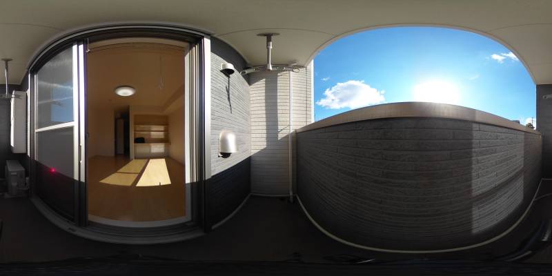 パノラマ画像バルコニー