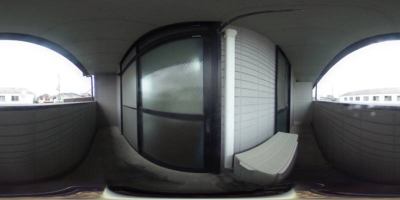 パノラマ画像バルコニー