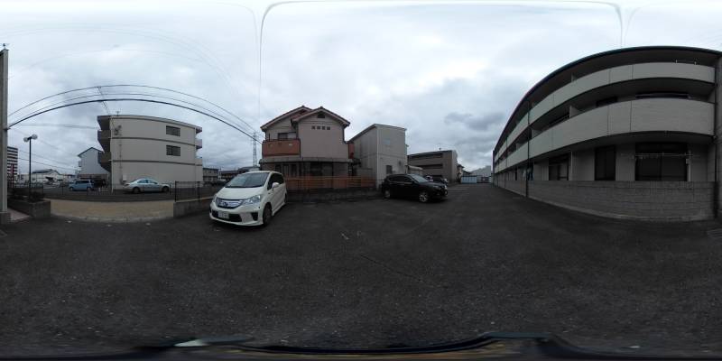 パノラマ画像駐車場
