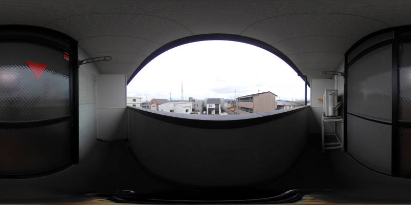 パノラマ画像バルコニー