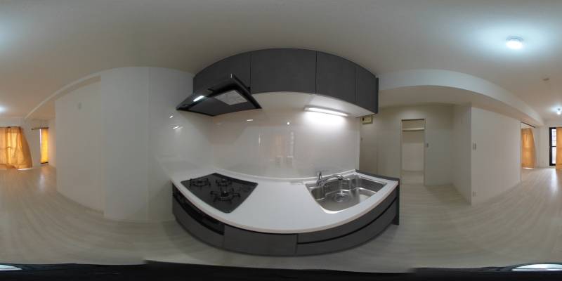 パノラマ画像キッチン