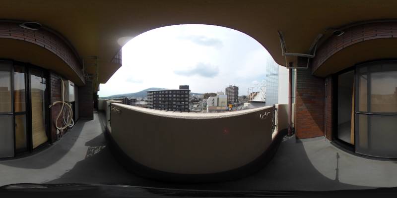 パノラマ画像バルコニー