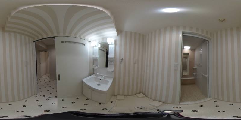 パノラマ画像洗面所