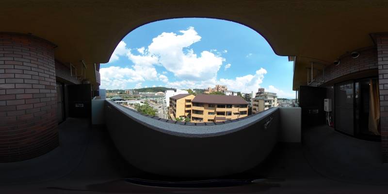 パノラマ画像バルコニー
