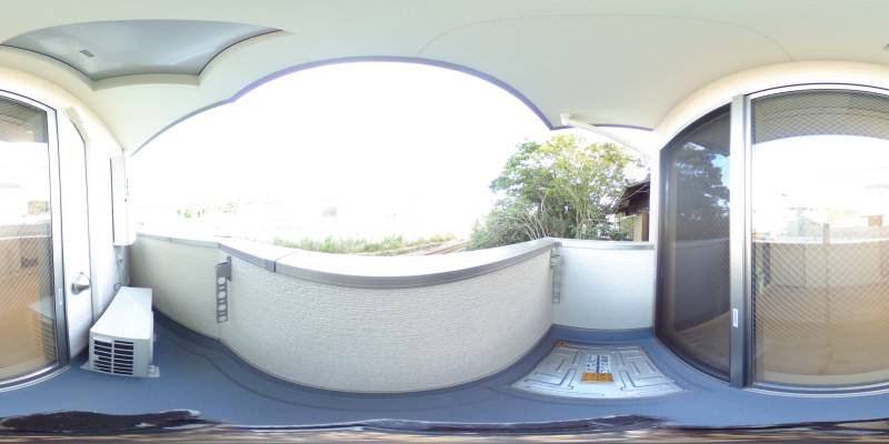 パノラマ画像バルコニー