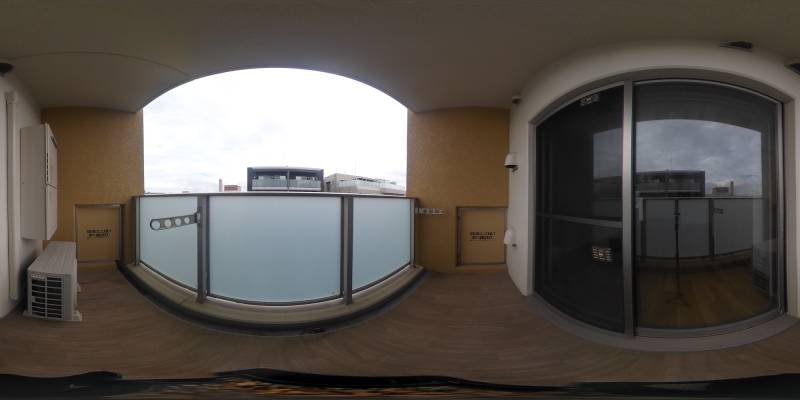 パノラマ画像バルコニー