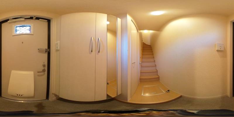 パノラマ画像玄関