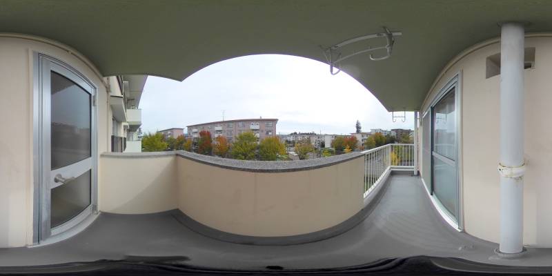 パノラマ画像バルコニー