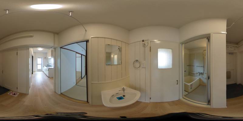 パノラマ画像洗面所