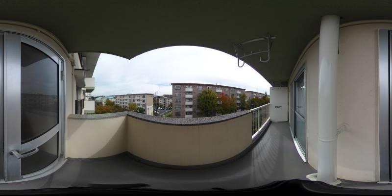 パノラマ画像バルコニー