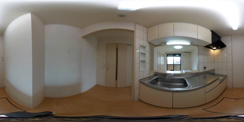 パノラマ画像キッチン