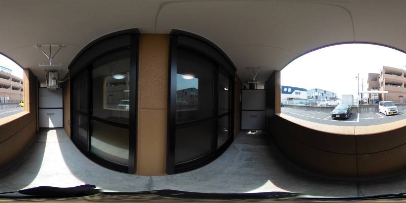 パノラマ画像バルコニー