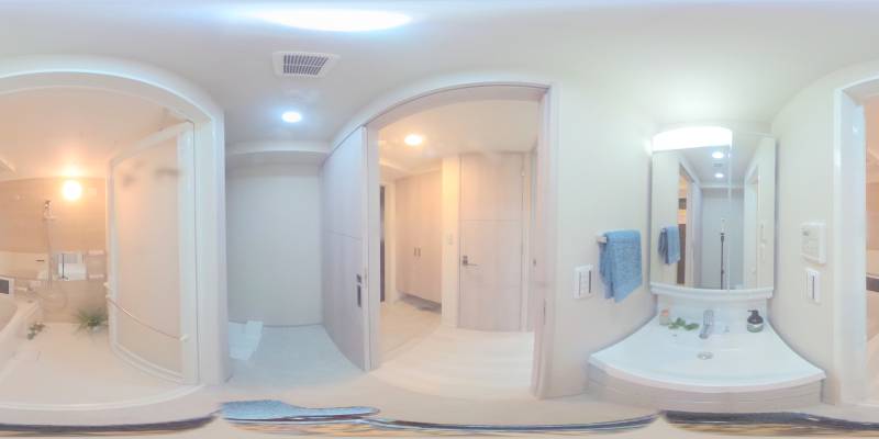 パノラマ画像洗面所