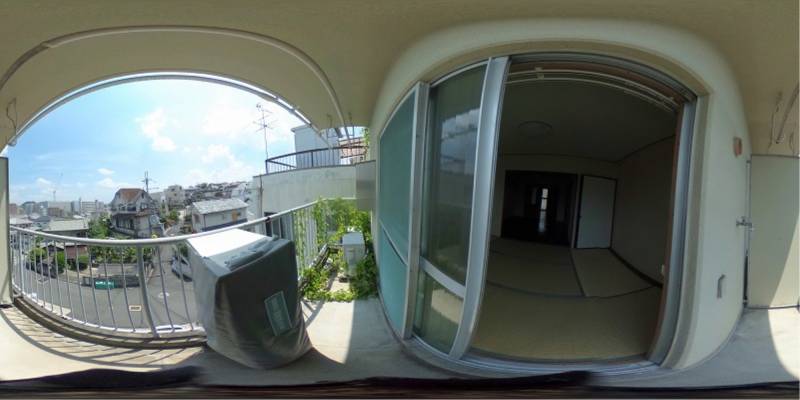 パノラマ画像バルコニー