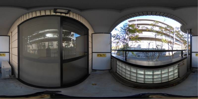 パノラマ画像バルコニー