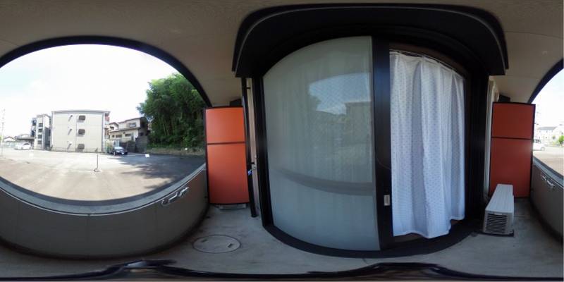 パノラマ画像バルコニー