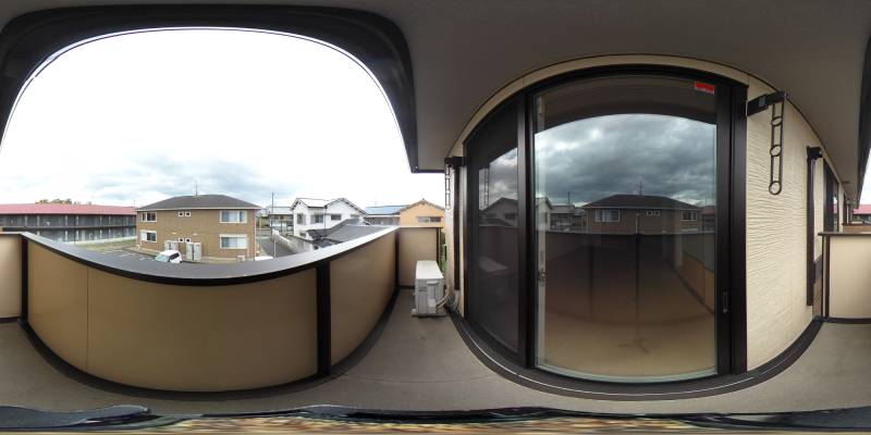 パノラマ画像バルコニー