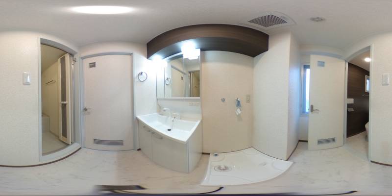 パノラマ画像洗面所